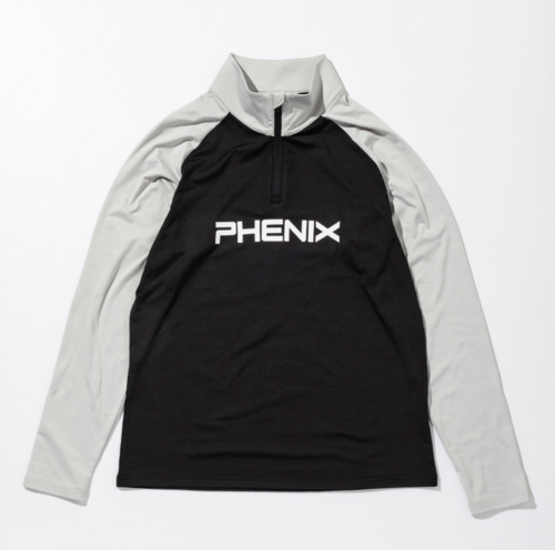 피닉스 여성 티셔츠 22/23 PHENIX RETRO70 1/2 ZIP TEE + BK