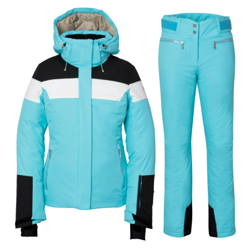 2324 피닉스 여성 스키복 PHENIX Snow Wave Jacket+Time Space W&#039;s Pants - Turquoise